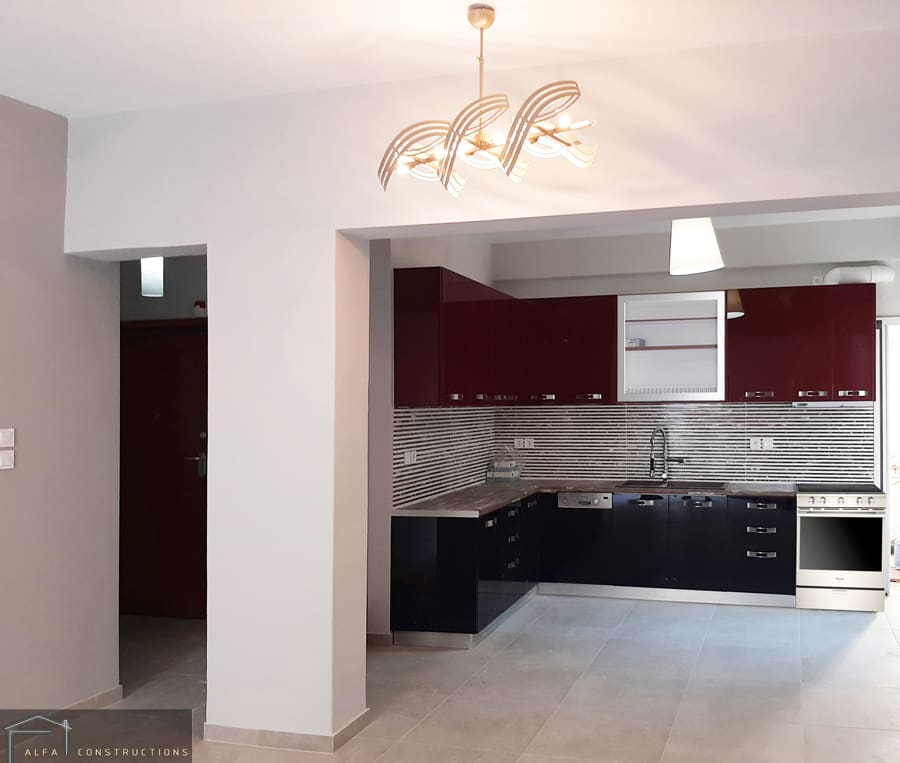 Αναδιαμόρφωση & Ανακαίνιση Διαμερίσματος 95 τ.μ. στην Πετρούπολη